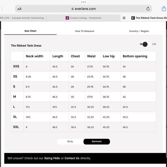 NWT Everlane organic cotton ribbed tank dress black size medium - Picture 5 of 5